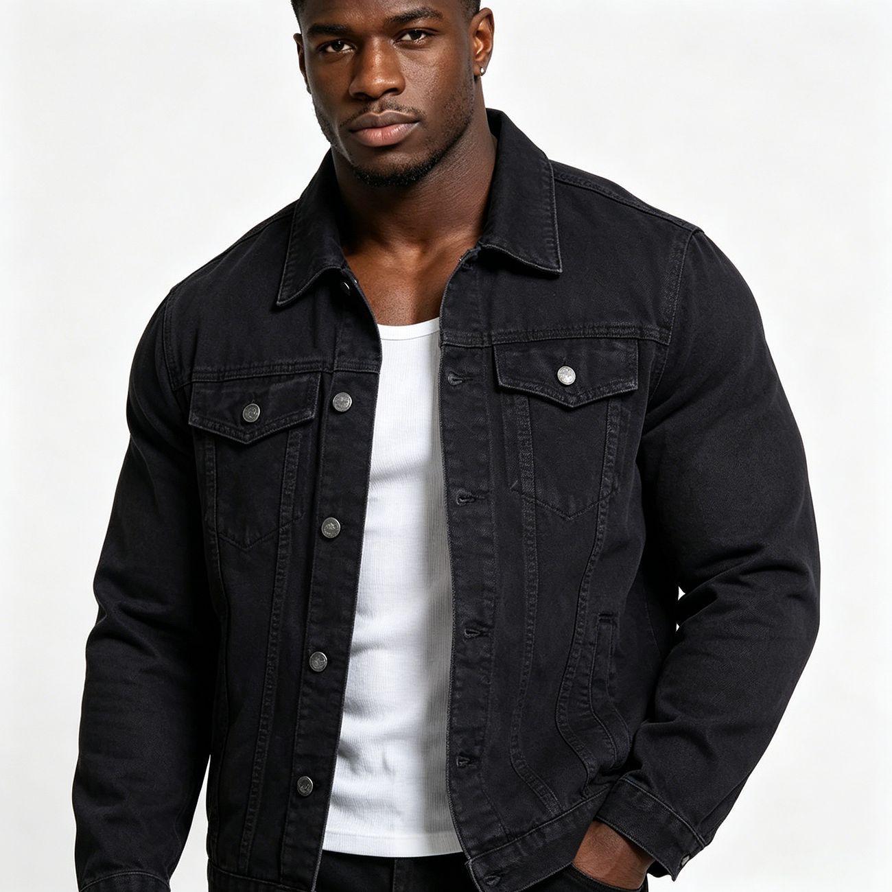 Einfache Denimjacke