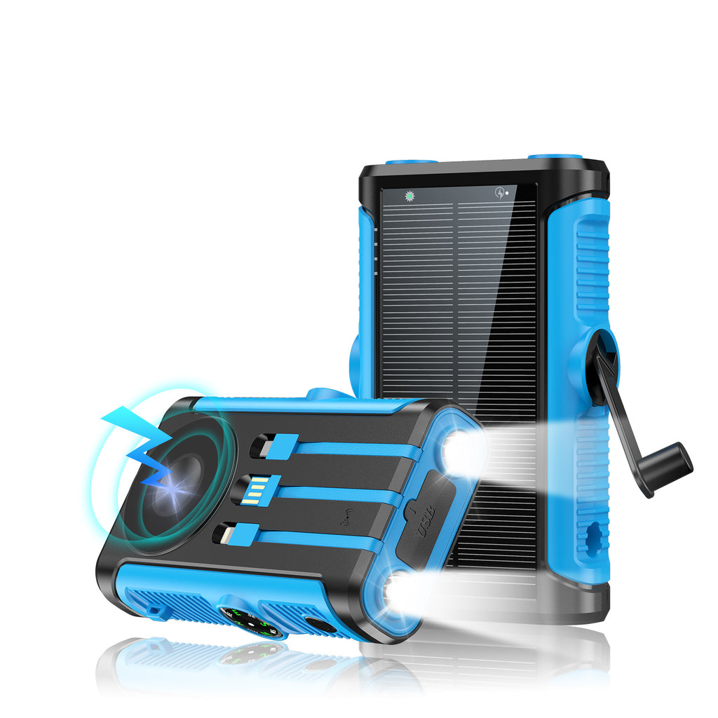 Solar Outdoor Powerbank mit Handkurbel
