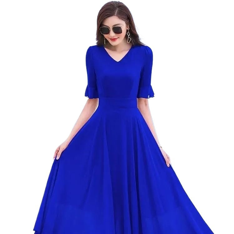 Chiffon Strand Maxi-Kleid – Bild 11 | LuxeStyle