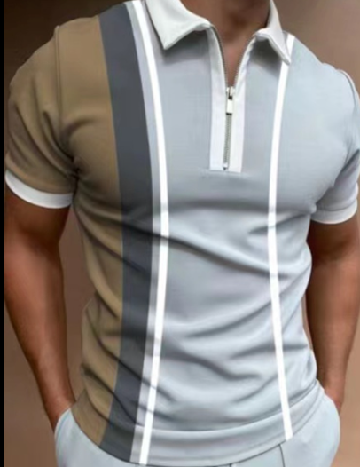 Polo-Shirt gestreift mit Reverskragen