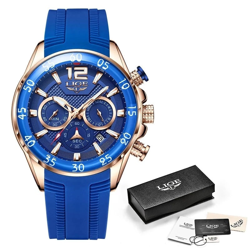 Quarz-Herrenuhr wasserdicht mit Multifunktion – Bild 9 | LuxeStyle