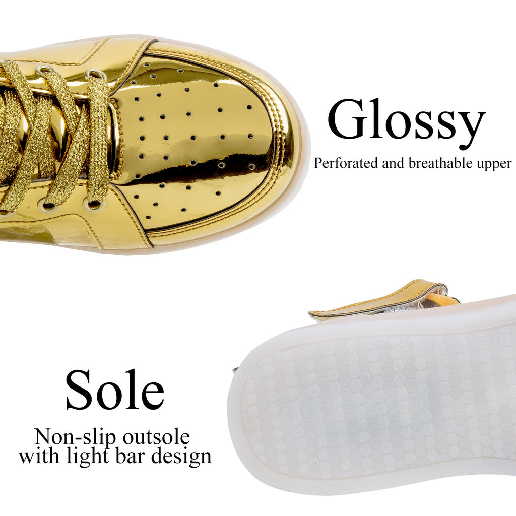 LED-High-Top-Sneaker mit Licht