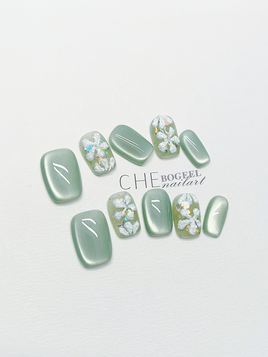 3D-Blumen Nagelaufkleber