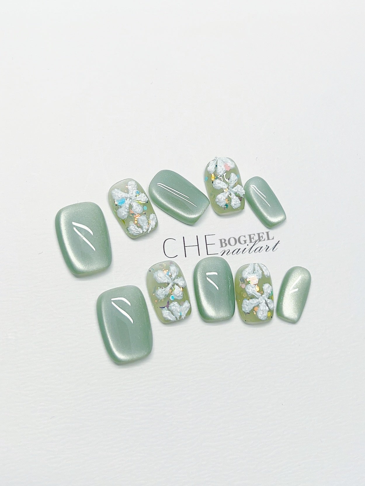3D-Blumen Nagelaufkleber
