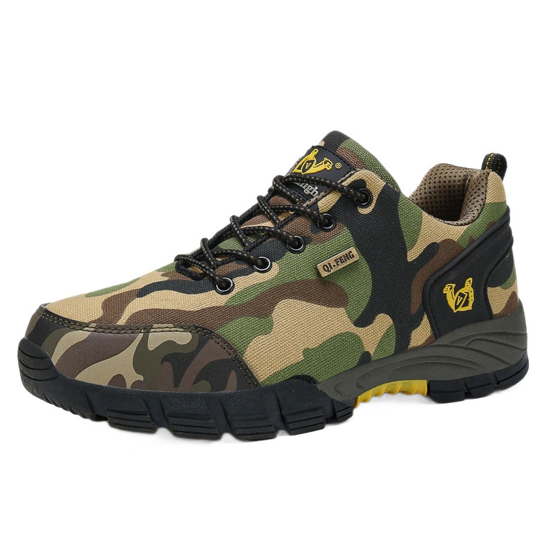 Tarnfarbene Trekking-Sneakers für Herren