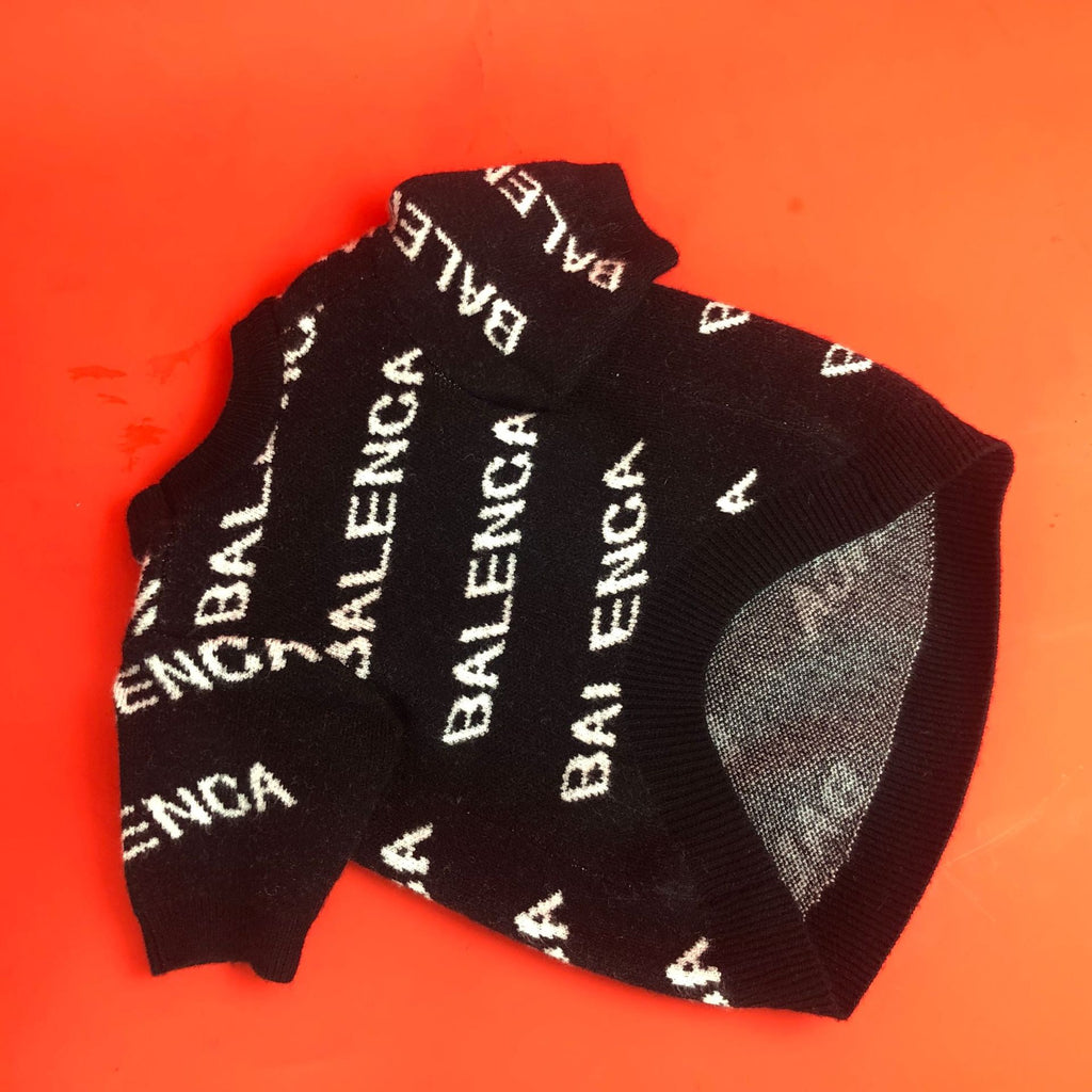 Hundepullover Frühlingsstrick schwarz/grün – Bild 4 | LuxeStyle