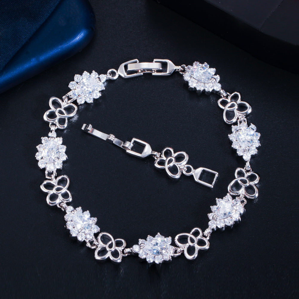 Vergoldetes Zirkon Armband
