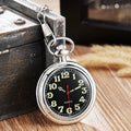 Antike Taschenuhr mit Quarz-Uhrwerk