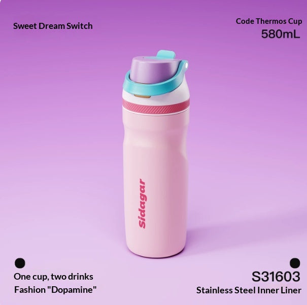 Studenten-Becher mit Sprühfunktion, 580 ml