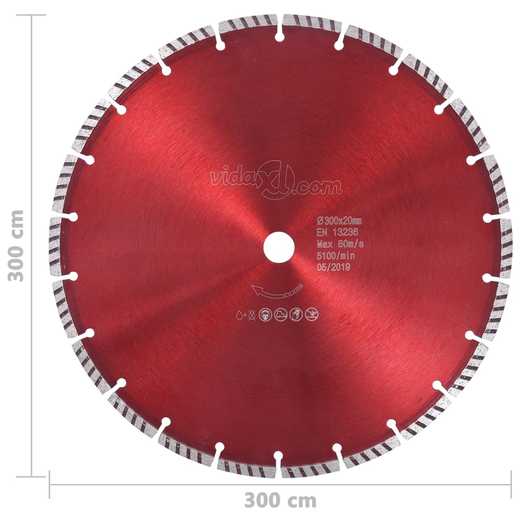 Diamant-Trennscheibe Turbo 300 mm