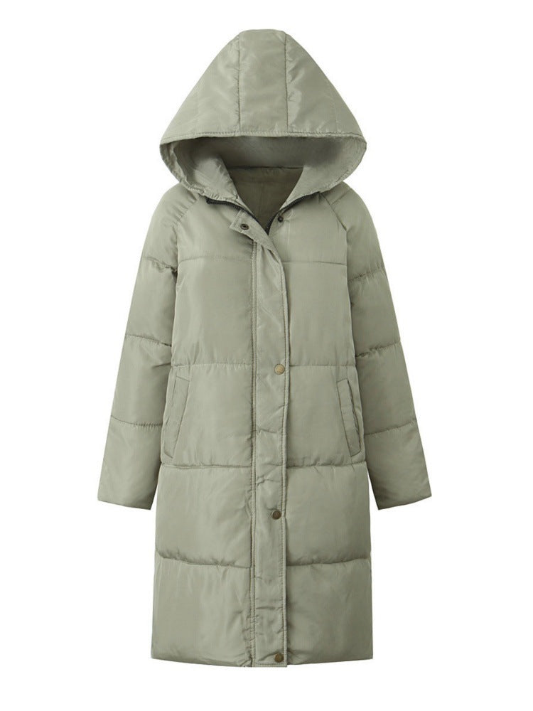 Weit sitzende Pufferjacke mit Kapuze – Bild 9 | LuxeStyle