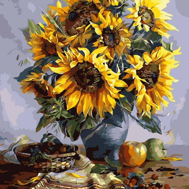Malen nach Zahlen – Sonnenblumen-Vase – Bild 5 | LuxeStyle