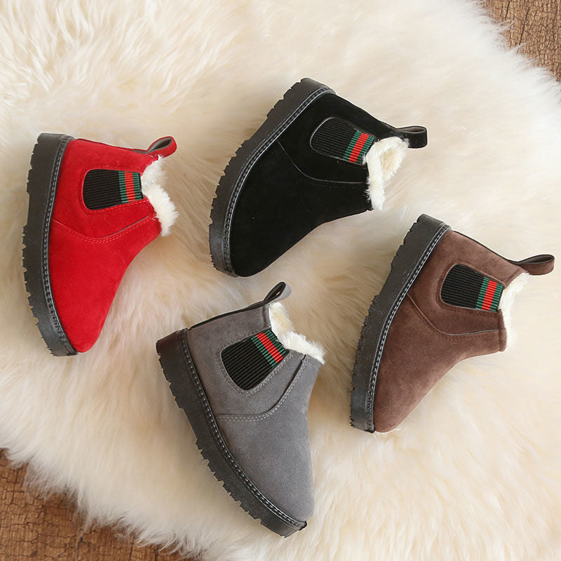 Winter Plus Velours Kinder-Schneestiefel