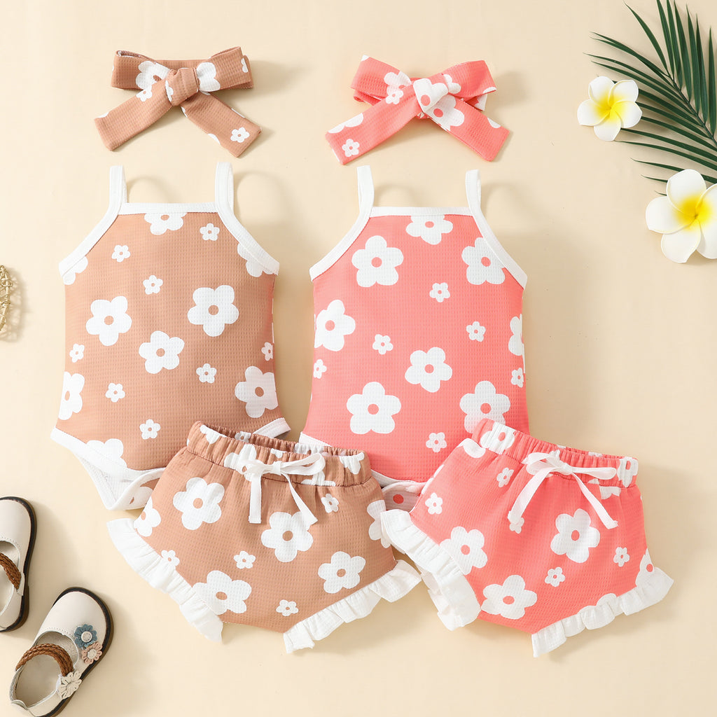 Baby Blumen Trägertop & Shorts Set | LuxeStyle