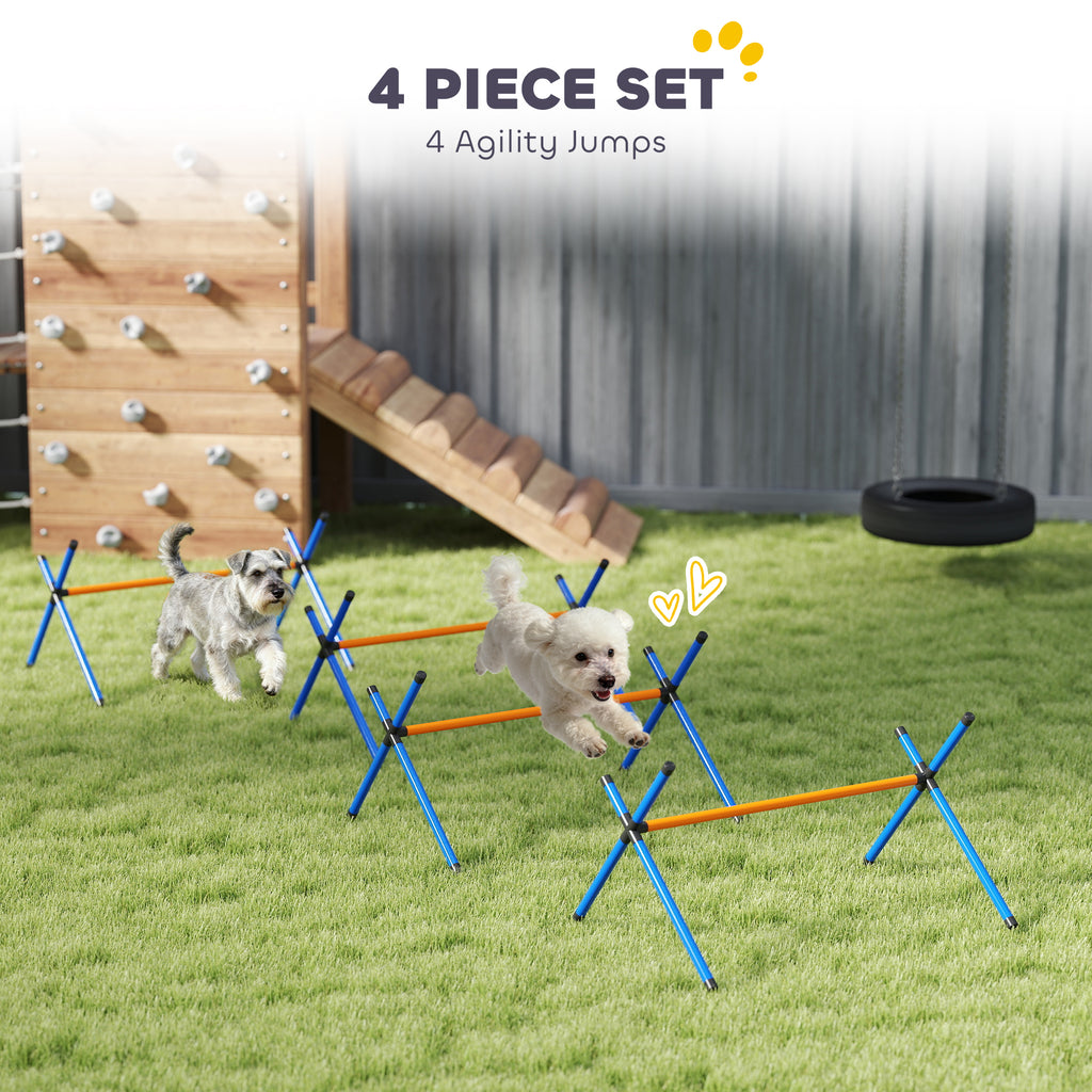 Hunde Agility-Set mit verstellbaren Hürden