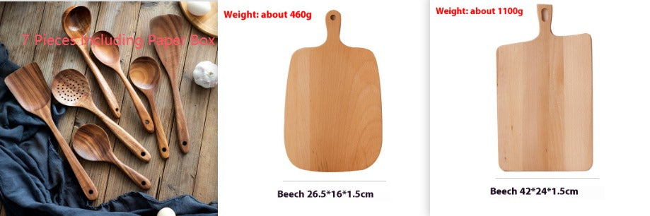 Küchenhelfer-Set Teakholz – Bild 12 | LuxeStyle