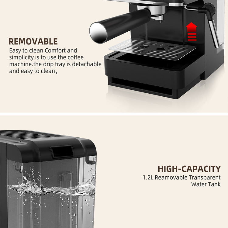 Halbautomatischer Milchschäumer für Kaffeemaschine | LuxeStyle
