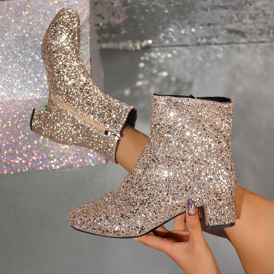 Fashion Boots mit Chunky Heel