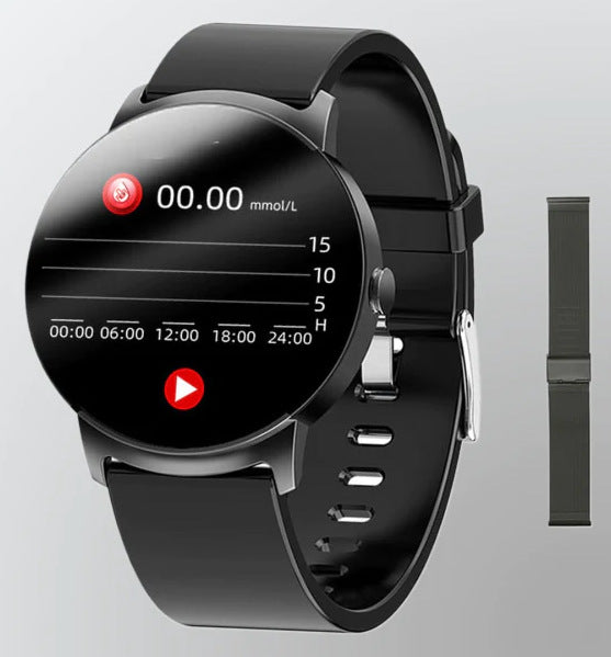 Smartwatch Armband mit Blutzucker- und Temperaturmessung