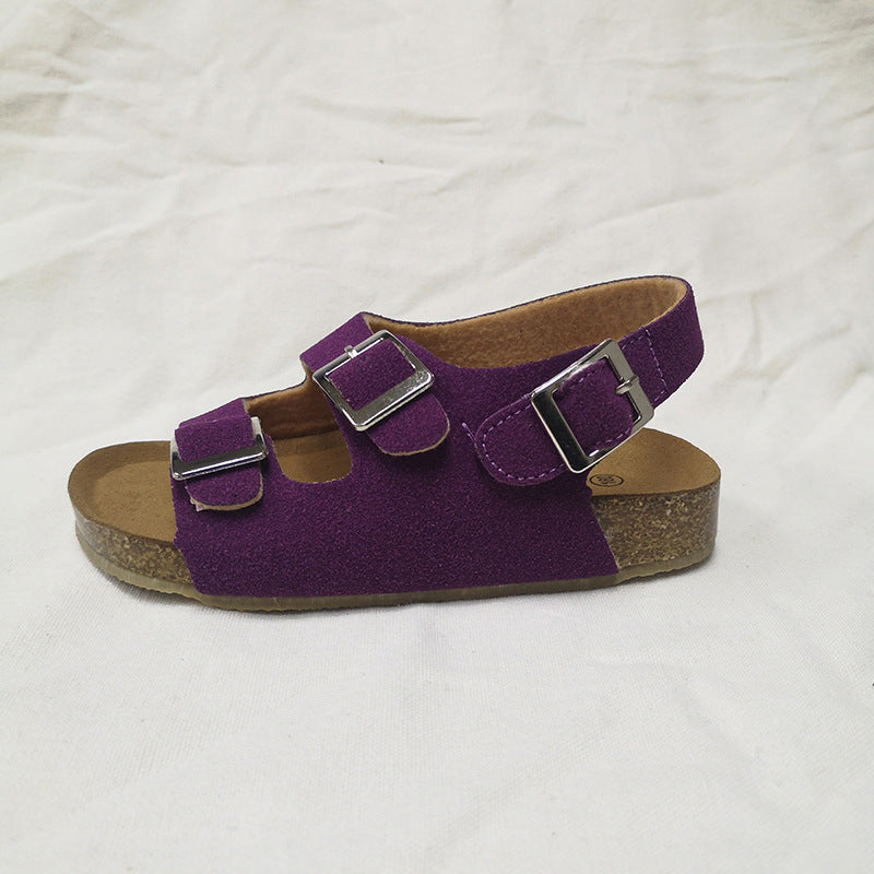 Kinder Sandalen mit Klettverschluss und Korksohle – Bild 3 | LuxeStyle