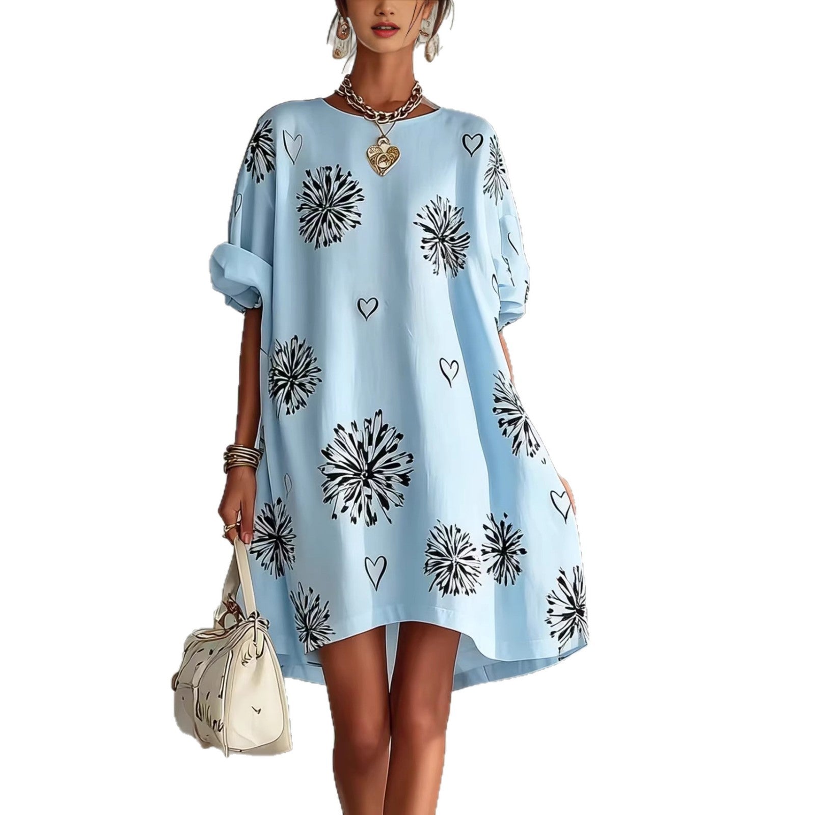 Blumenkleid mit Herzen