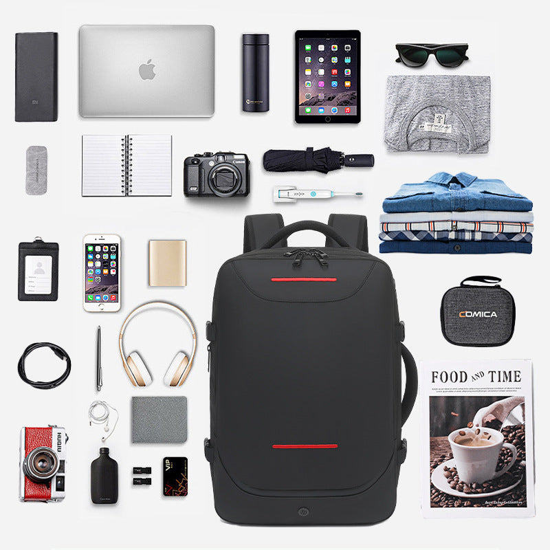 Erweiterbare Reisetasche mit Kompression