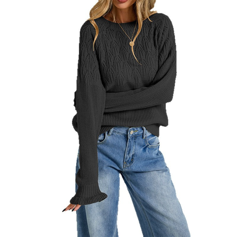 Vielseitiger Damen Pullover mit Rundhalsausschnitt – Bild 8 | LuxeStyle