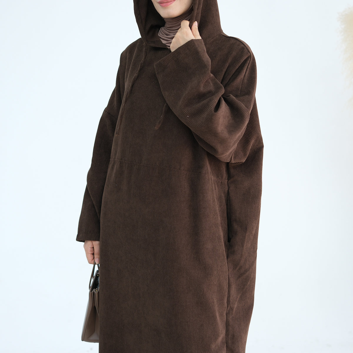 Herbst-Winter A-Linien Kleid mit Druck – Bild 4 | LuxeStyle