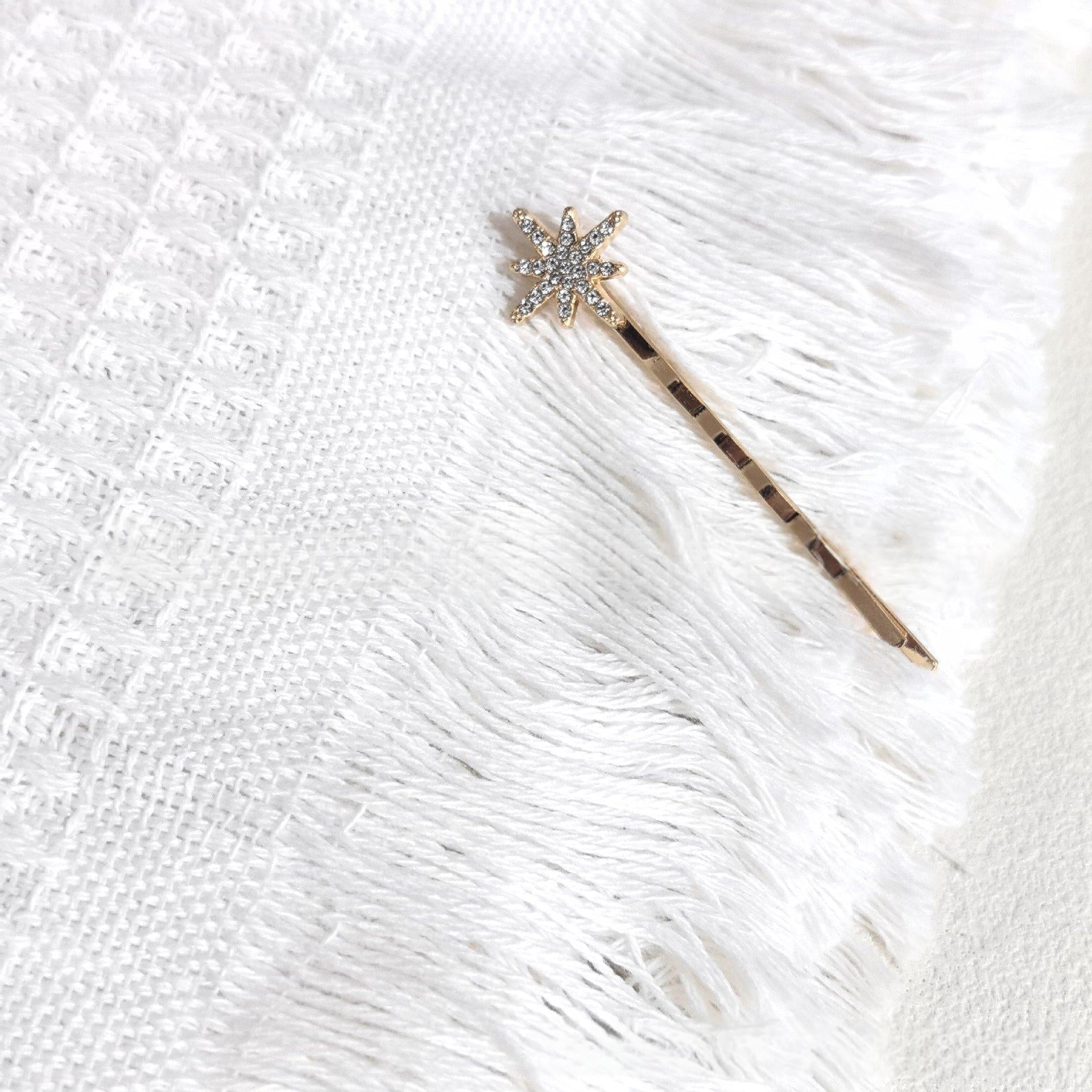 Gold-Diamanten Haarspange