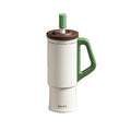 Auto-Trinkflasche mit Strohhalm, 316er Edelstahl – Bild 1 | LuxeStyle