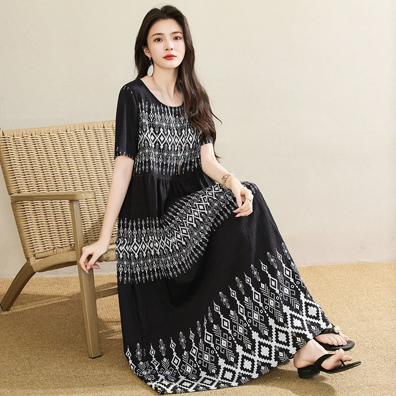 Resort-Kleid aus Polyesterfaser