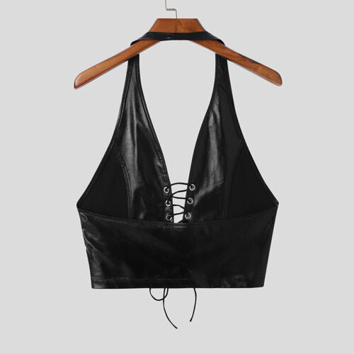 Herren Halterneck Top für den Ausgang – Ansicht 6