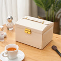 3-lagige Retro Schmuckbox mit Schloss | LuxeStyle