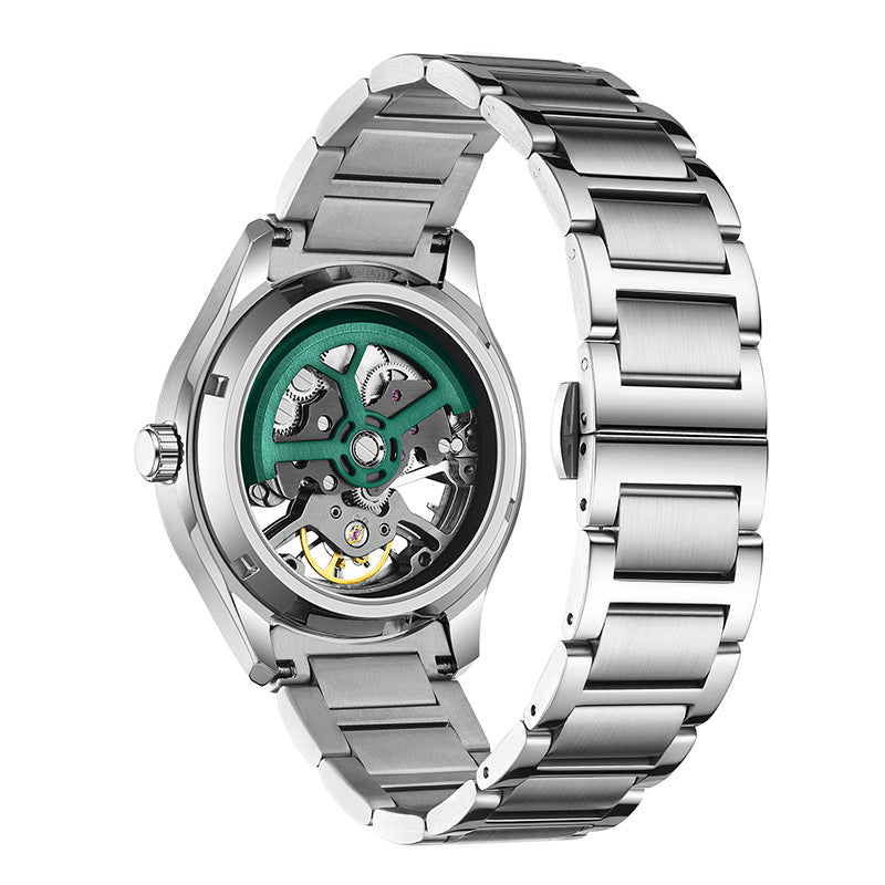 Skelett-Herrenuhr mit mechanischem Werk