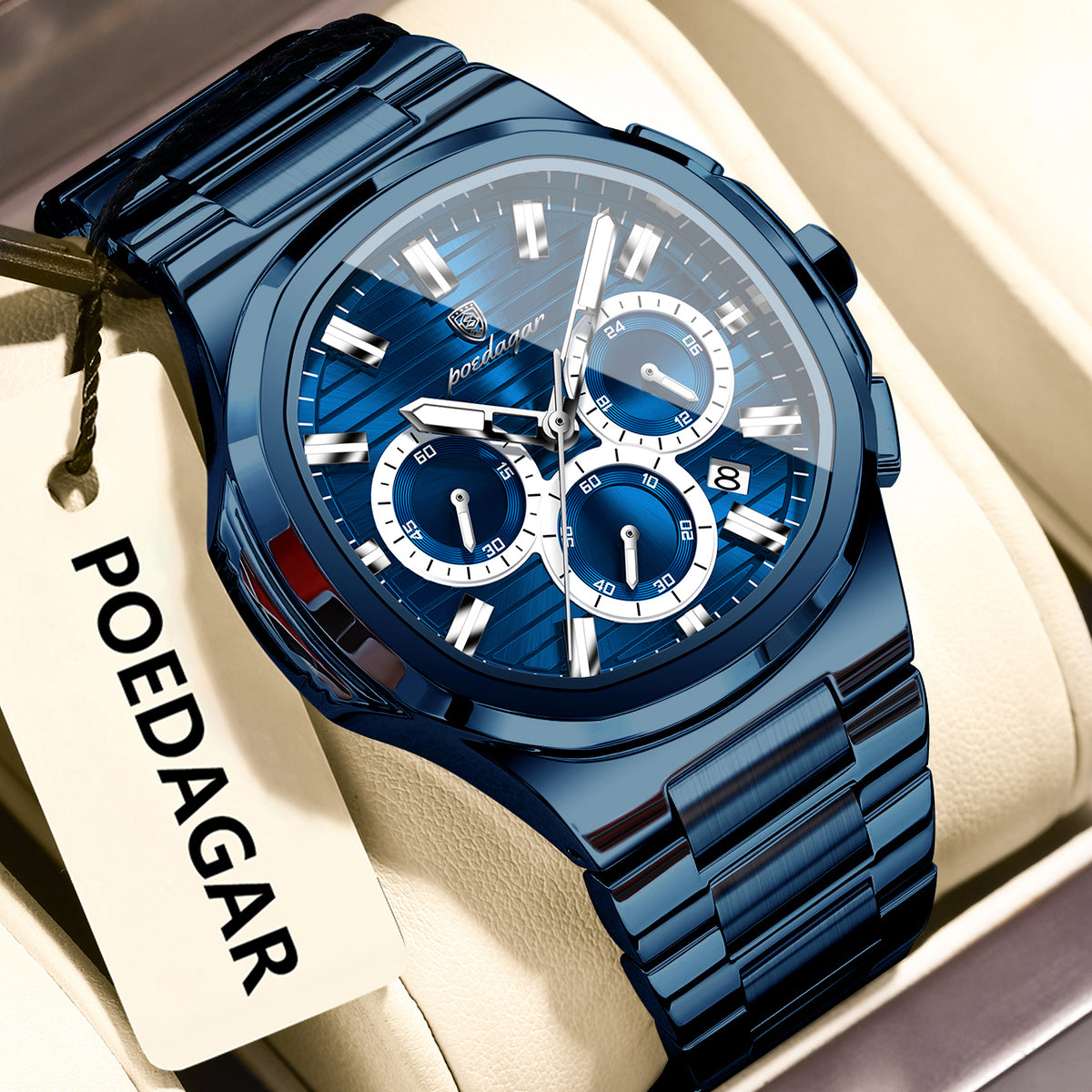 Herrenuhr mit Leuchtfunktion und Wasserschutz | LuxeStyle