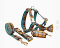 Halsband oder Leine mit grünem Karomuster – Bild 3 | LuxeStyle