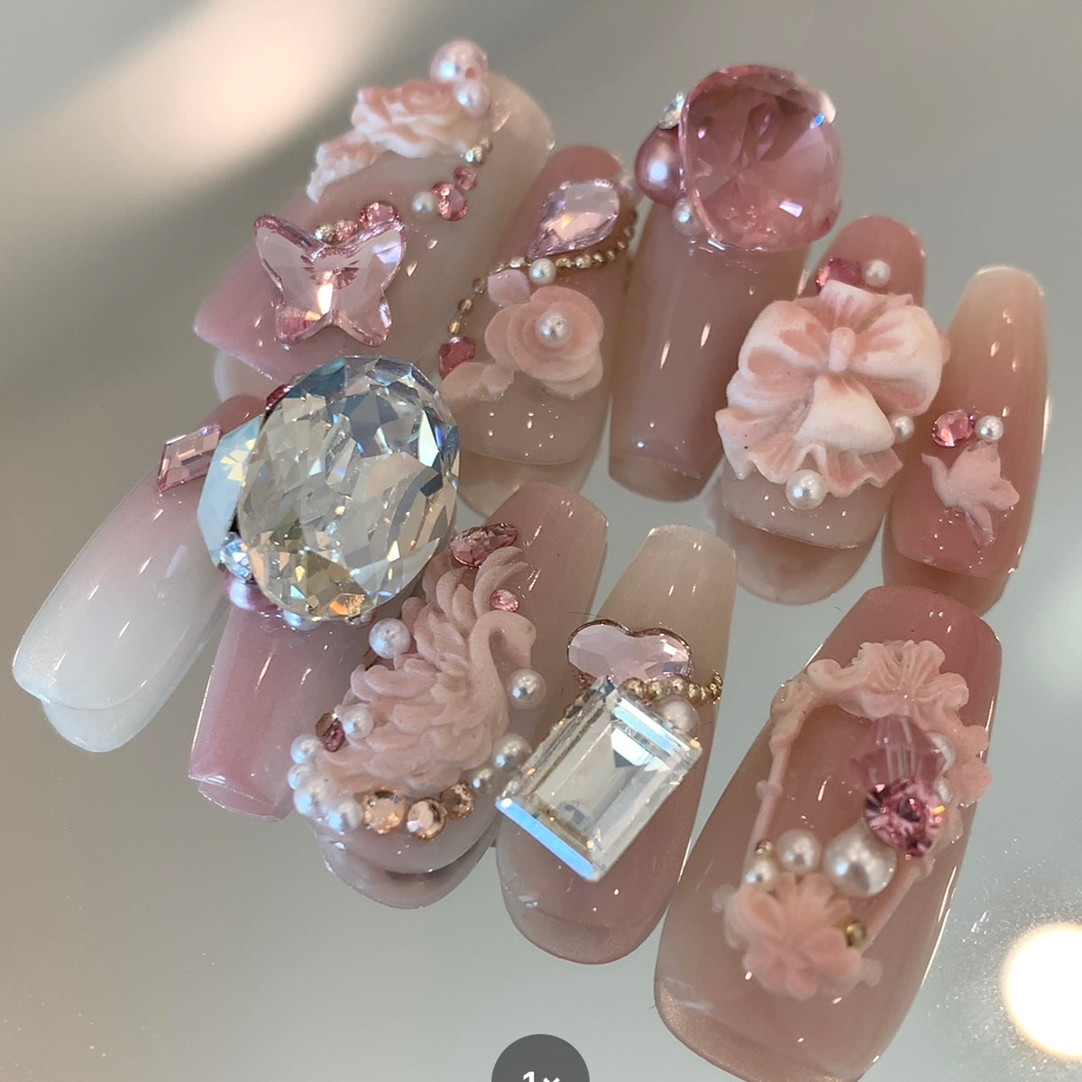 Fairy Light Luxury Crystal Wear Nägel – Bild 5 | LuxeStyle