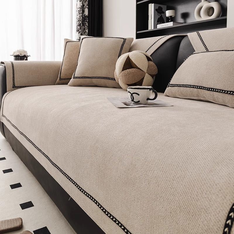 Chenille Anti-Rutsch Sofa-Schonbezug