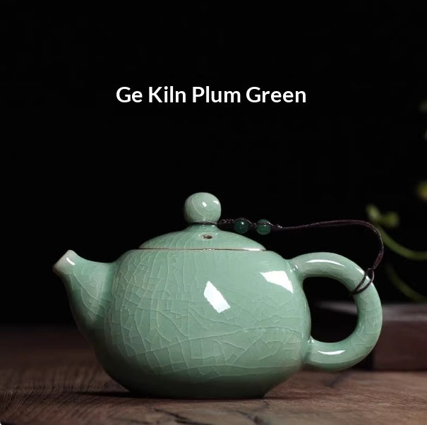 Celadon Ge Kiln Teekanne mit Eisriss-Glasur | LuxeStyle