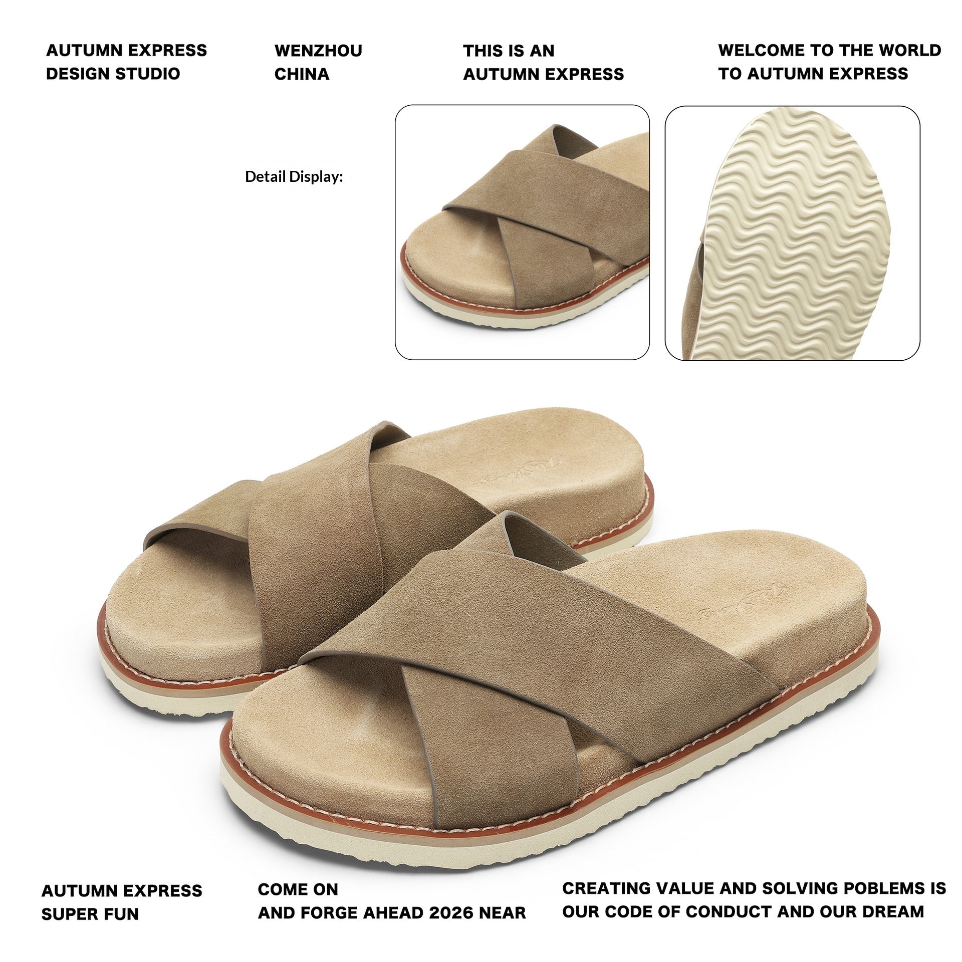 Glänzende Wildleder-Sommerschuhe für Herren