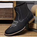 Bestickte knöchelhohe Martin Boots für Herren