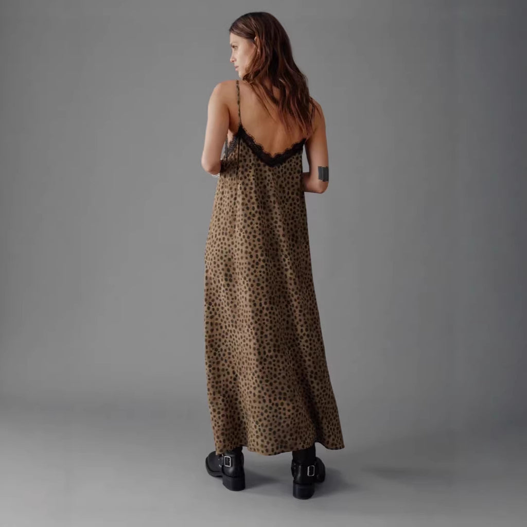 Leoparden-Print Strickkleid – Bild 2 | LuxeStyle