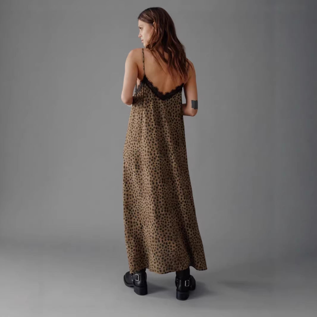 Leoparden-Print Strickkleid – Bild 2 | LuxeStyle