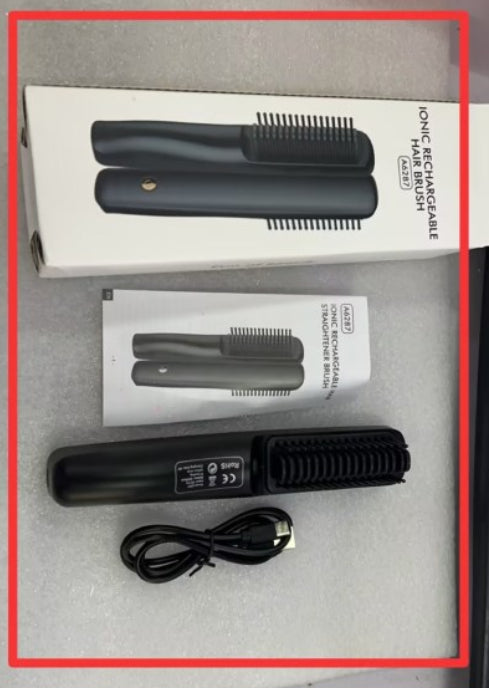 Kabelloser Anionen-Glättkamm mit USB-Ladefunktion
