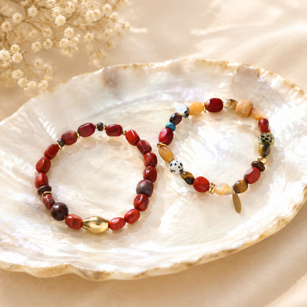Rotes Steinarmband – Bild 4 | LuxeStyle