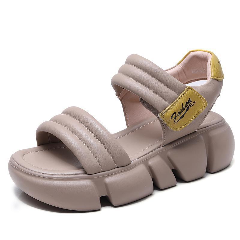 Offene Zehen Platform Sandalen mit rutschfester Sohle – Bild 6 | LuxeStyle