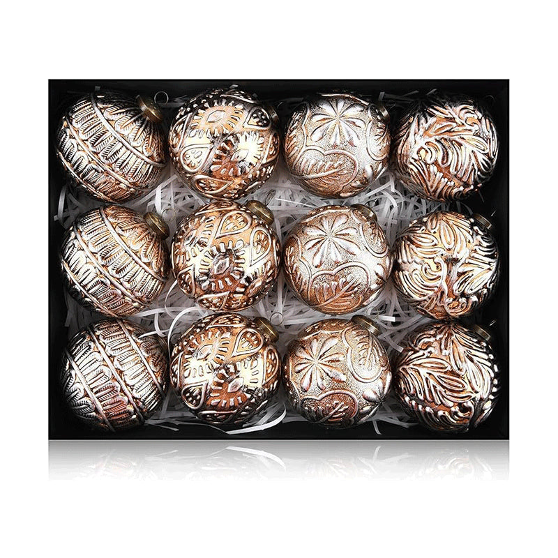 Retro Weihnachtskugeln – 12er-Set – Bild 2 | LuxeStyle