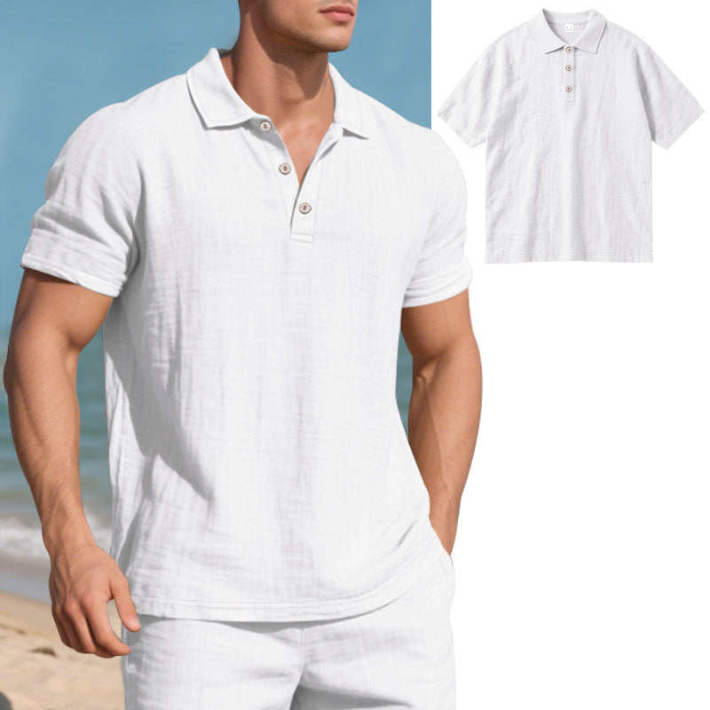 Atmungsaktives Leinen Polo-Shirt für Herren – Bild 12 | LuxeStyle