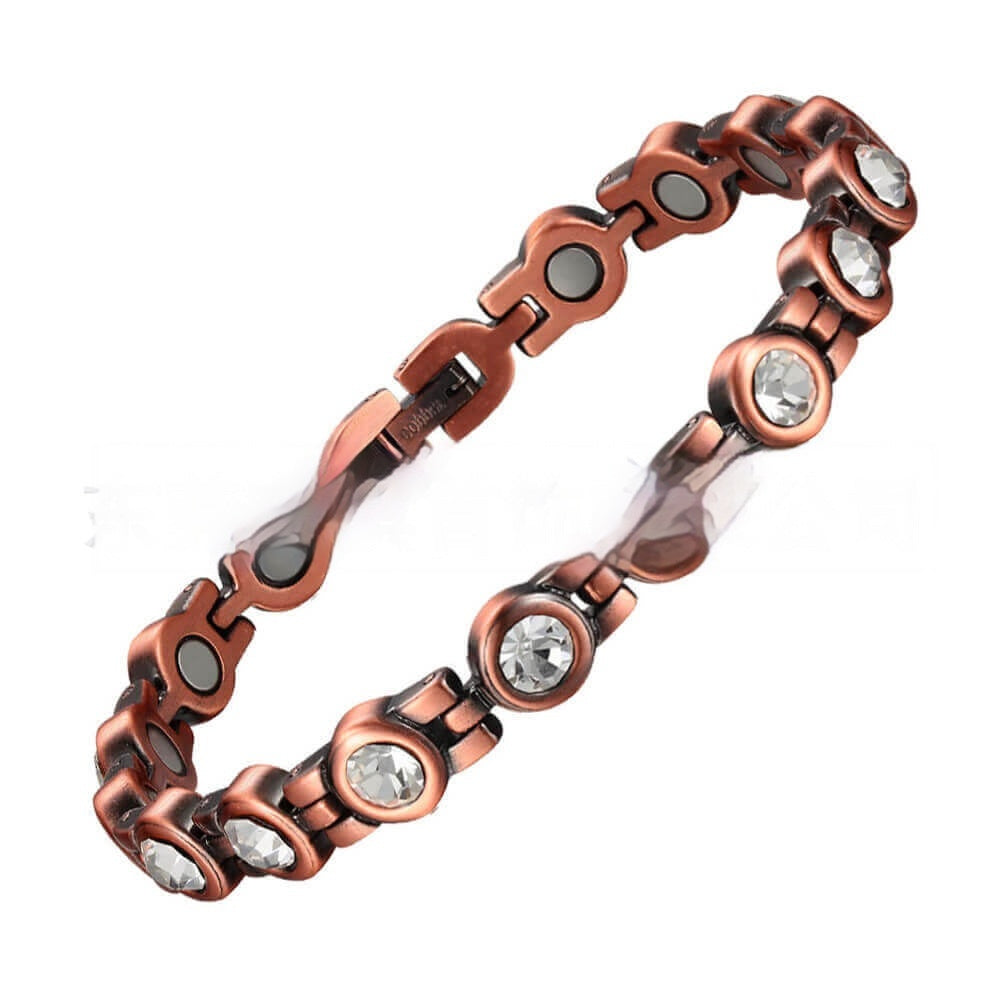 Magnetisches Kupferarmband mit Zirkonia – Bild 3 | LuxeStyle