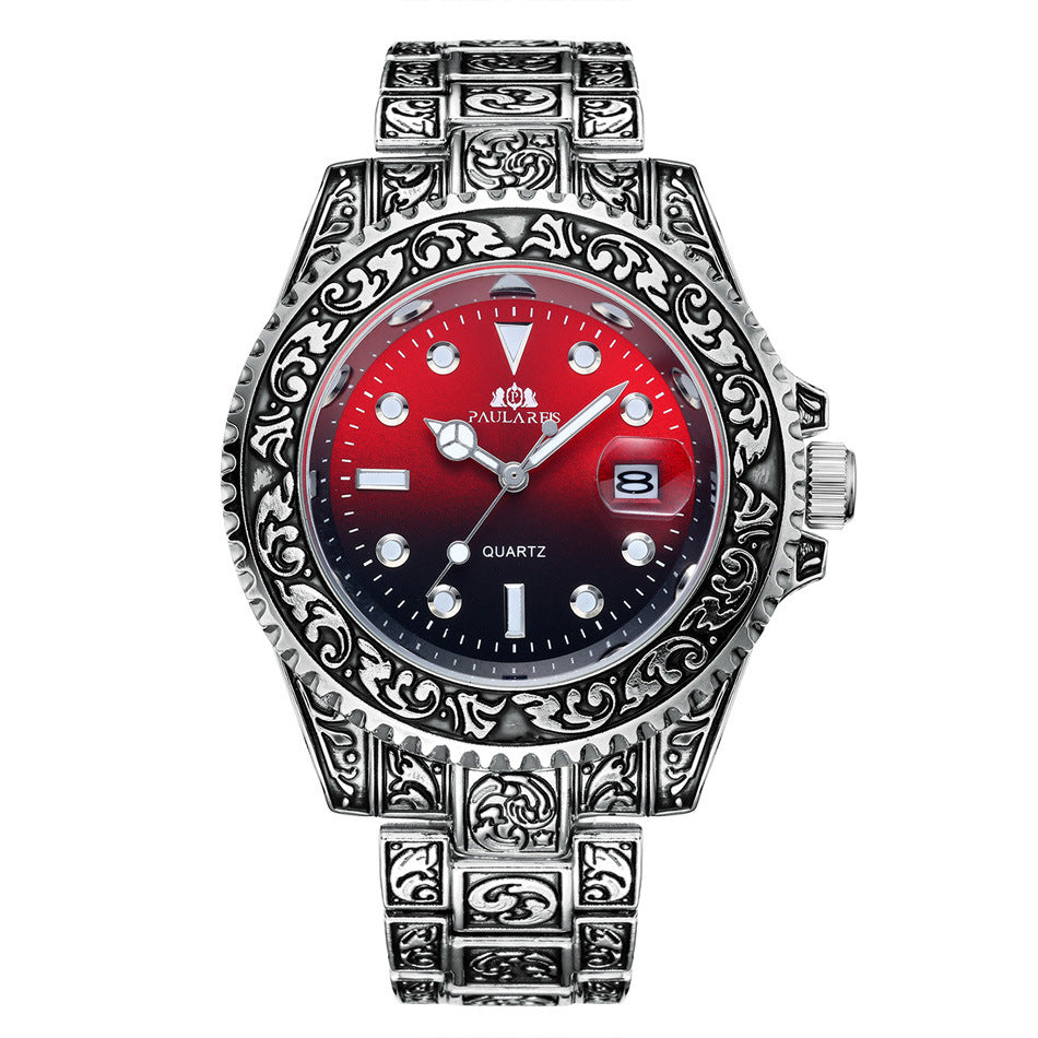 Quarz-Herrenuhr mit Kalender und Leuchtfunktion – Bild 4 | LuxeStyle